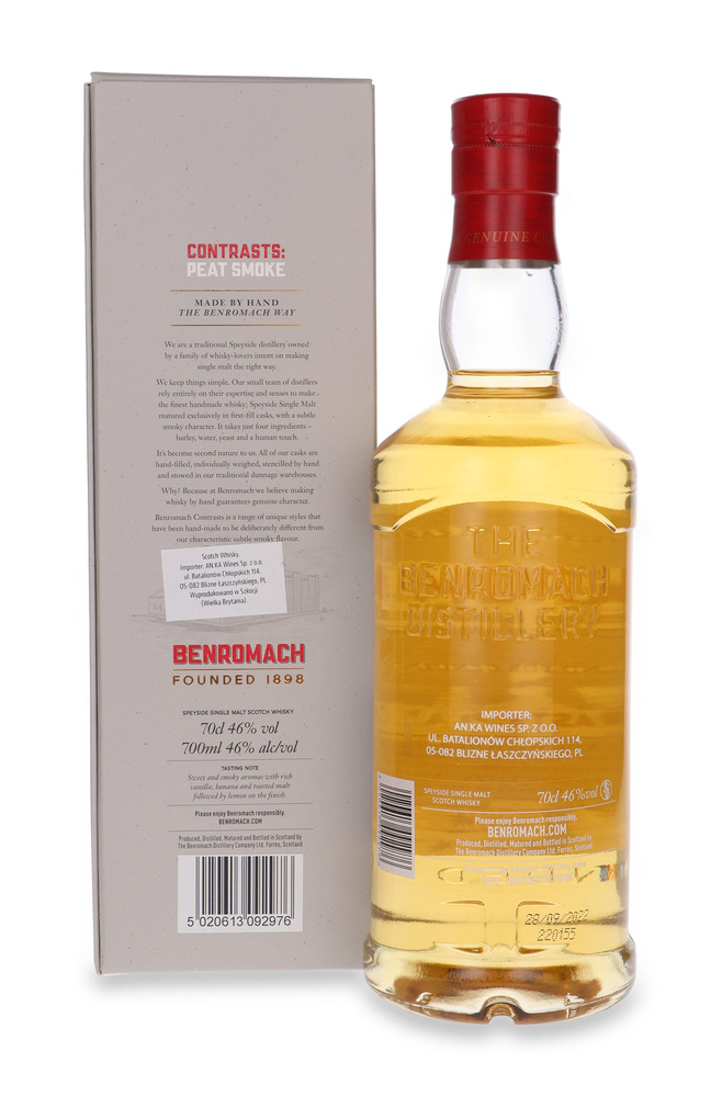 Benromach Contrasts: Peat Smoke (D.2012, B.2022) / 46% / 0.7l