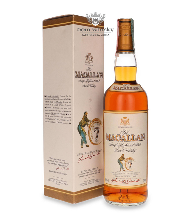 Macallan 7-letni Armando Giovinetti Selection /40%/0,7l