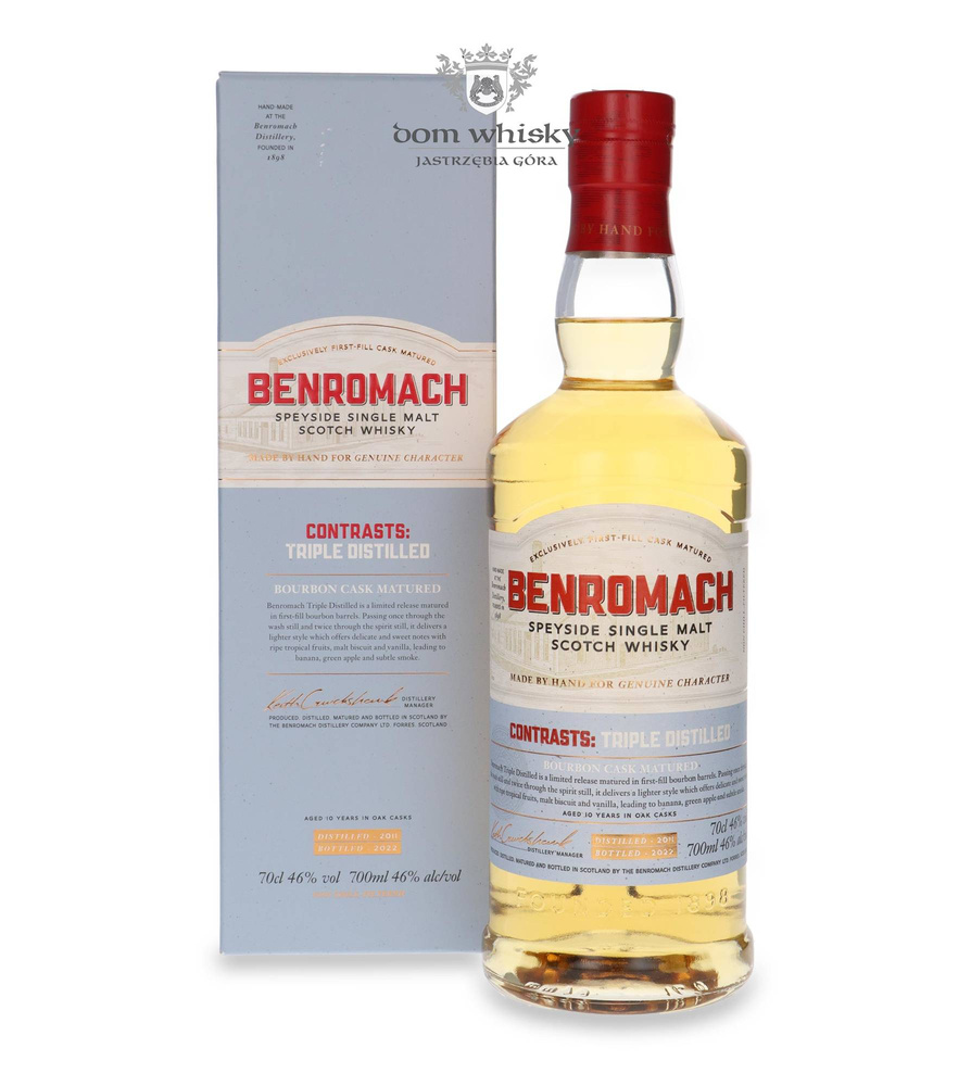 Benromach Contrasts: Triple Distilled (D.2011, B.2022) / 46% / 0.7l