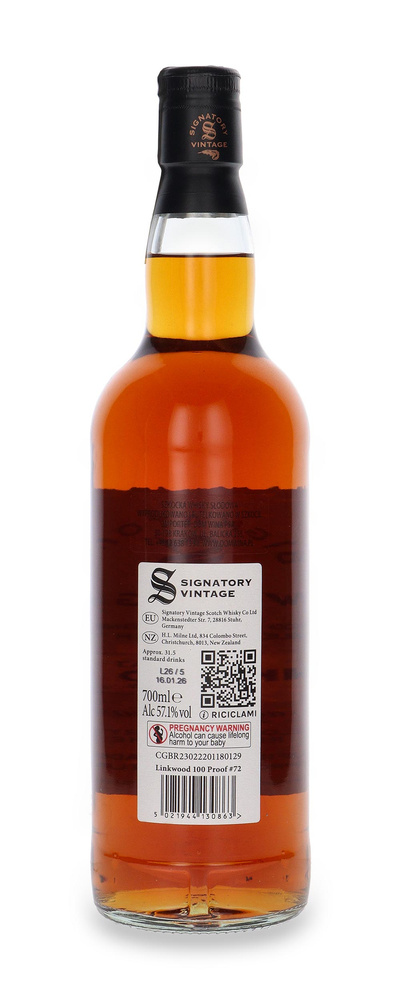 Linkwood 14-letni 100 PROOF Edition # 72 Signatory Vintage / 57,1% / 0,7l