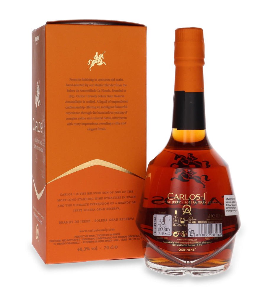 Carlos I Solera Gran Reserva Aged in Amontillado Sherry Cask / 40,3% / 0,7l