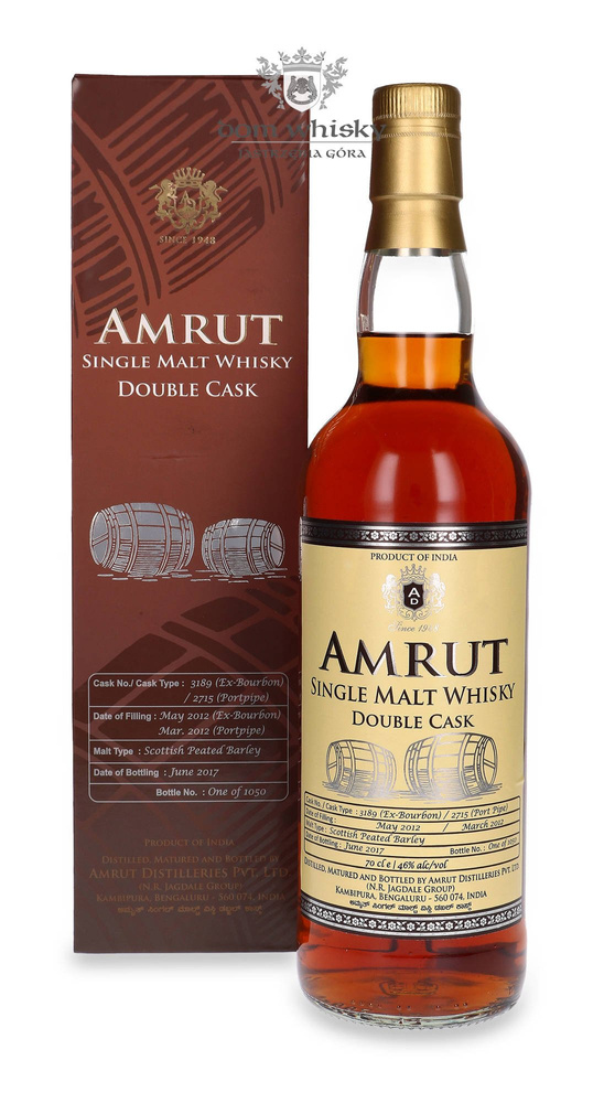 Amrut Double Cask Indian Single Malt / 46% / 0.7l