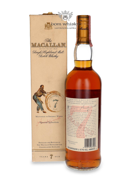 Macallan 7-letni Armando Giovinetti / 40%/ 0,7l