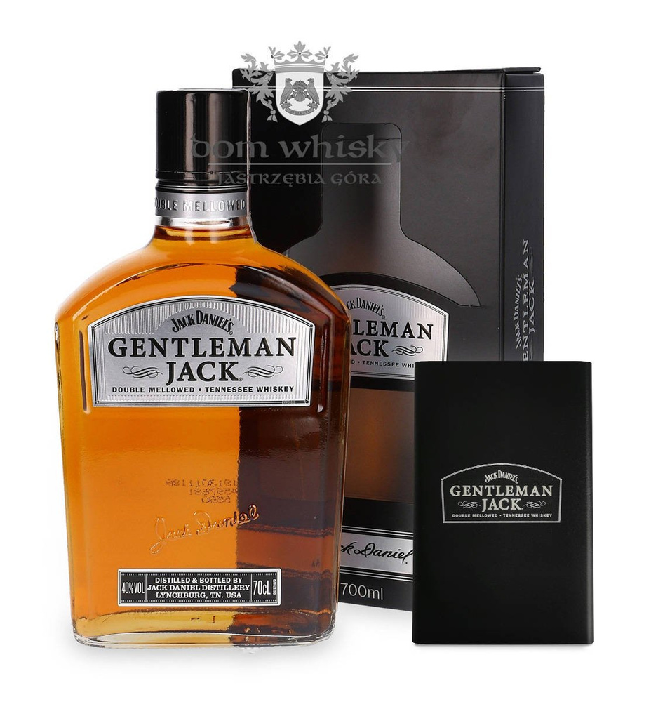 Jack Daniel's Gentleman Jack / 40% / 0,7l + Etui na karty płatnicze z zabezpieczeniem RFID.