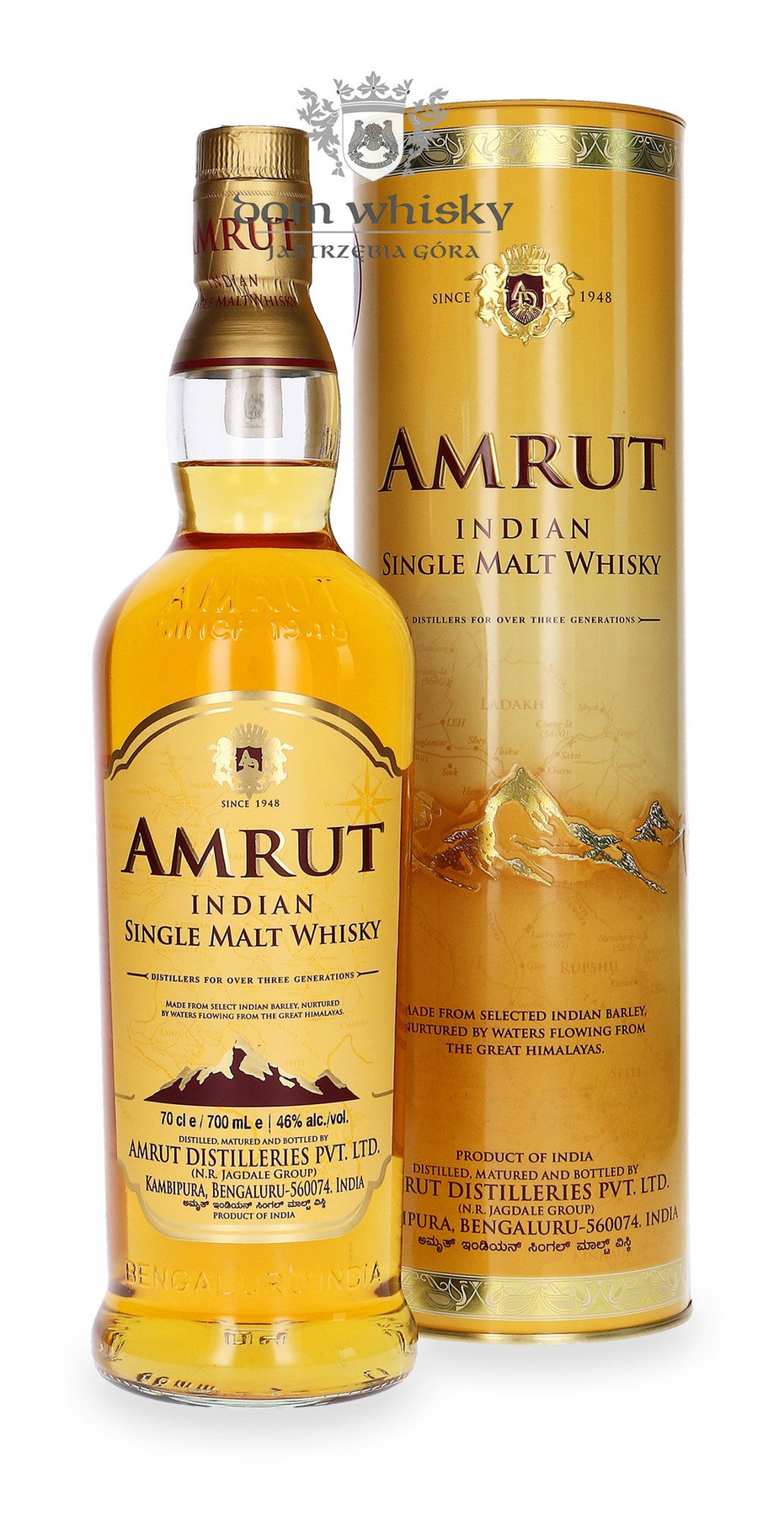 Amrut Indian Single Malt Whiskey 46% 0,7l - Indie