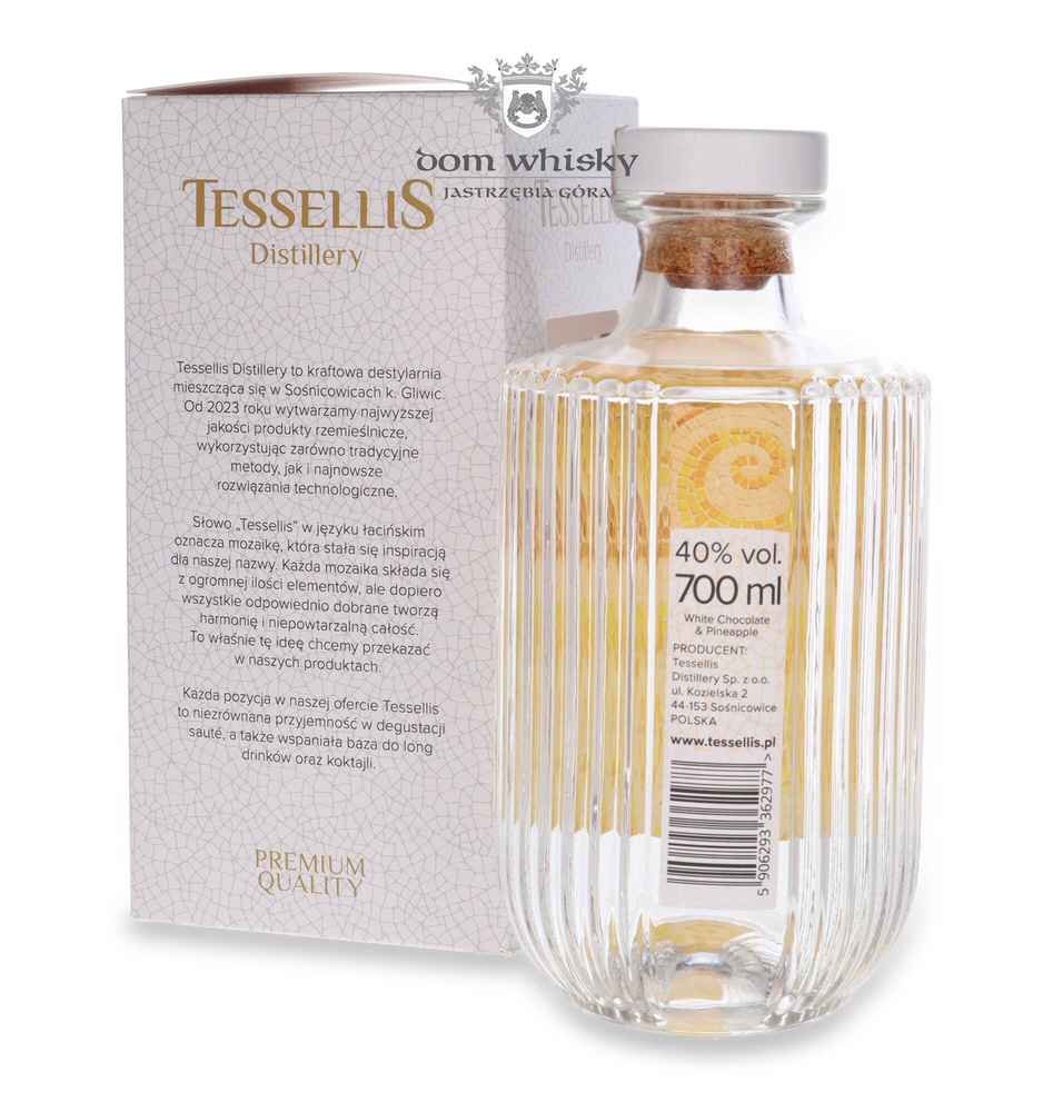 Tessellis White Chocolate & Pineapple Vodka / 40% / 0.7l