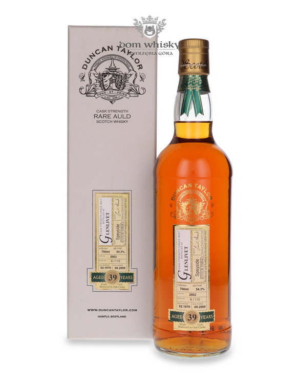 Glenlivet 39-letni (D.1970 B.2009) Rare Auld Duncan Taylor / 54,3%/ 0,7l