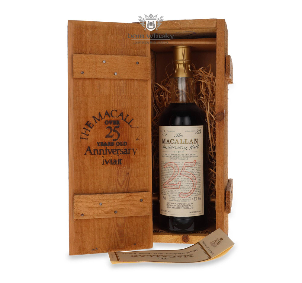 The Macallan 25-letni Anniversary Malt (D.1957, B.1983) /43%/ 0,75l