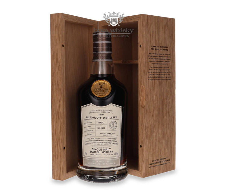 Miltonduff  31-letni (D.1990, B.2021) Connoisseurs Choice / 54,6%/ 0,7l