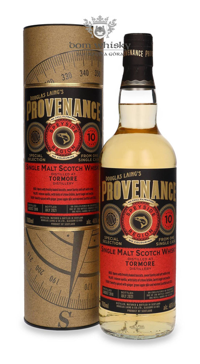 Tormore 10-letni (D.2010, B.2021) Provenance / 46%/ 0,7l