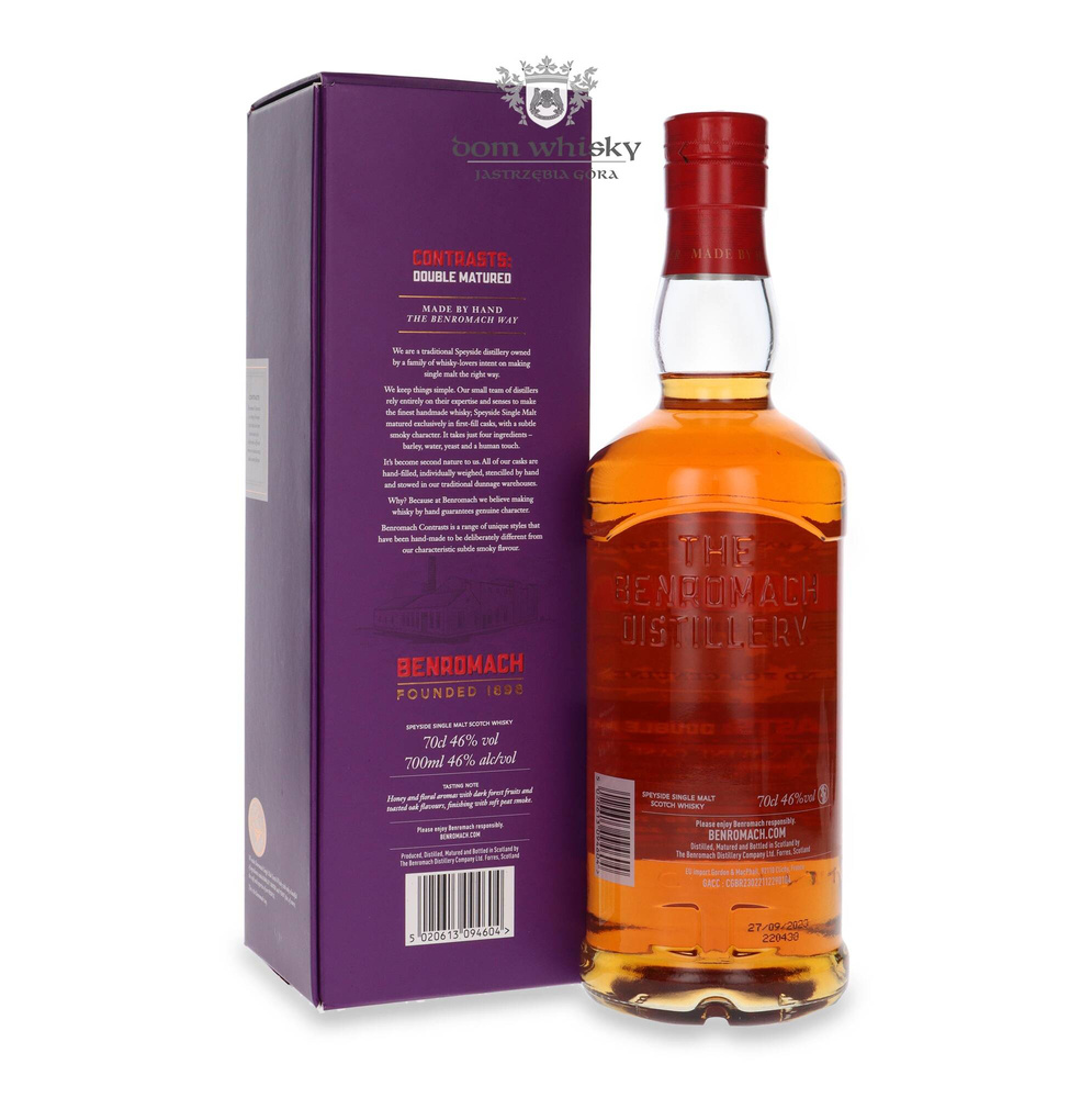 Benromach Contrasts 12-letni (D.2011, B.2023) Bordeaux Wine Cask Finish / 46% / 0,7l	