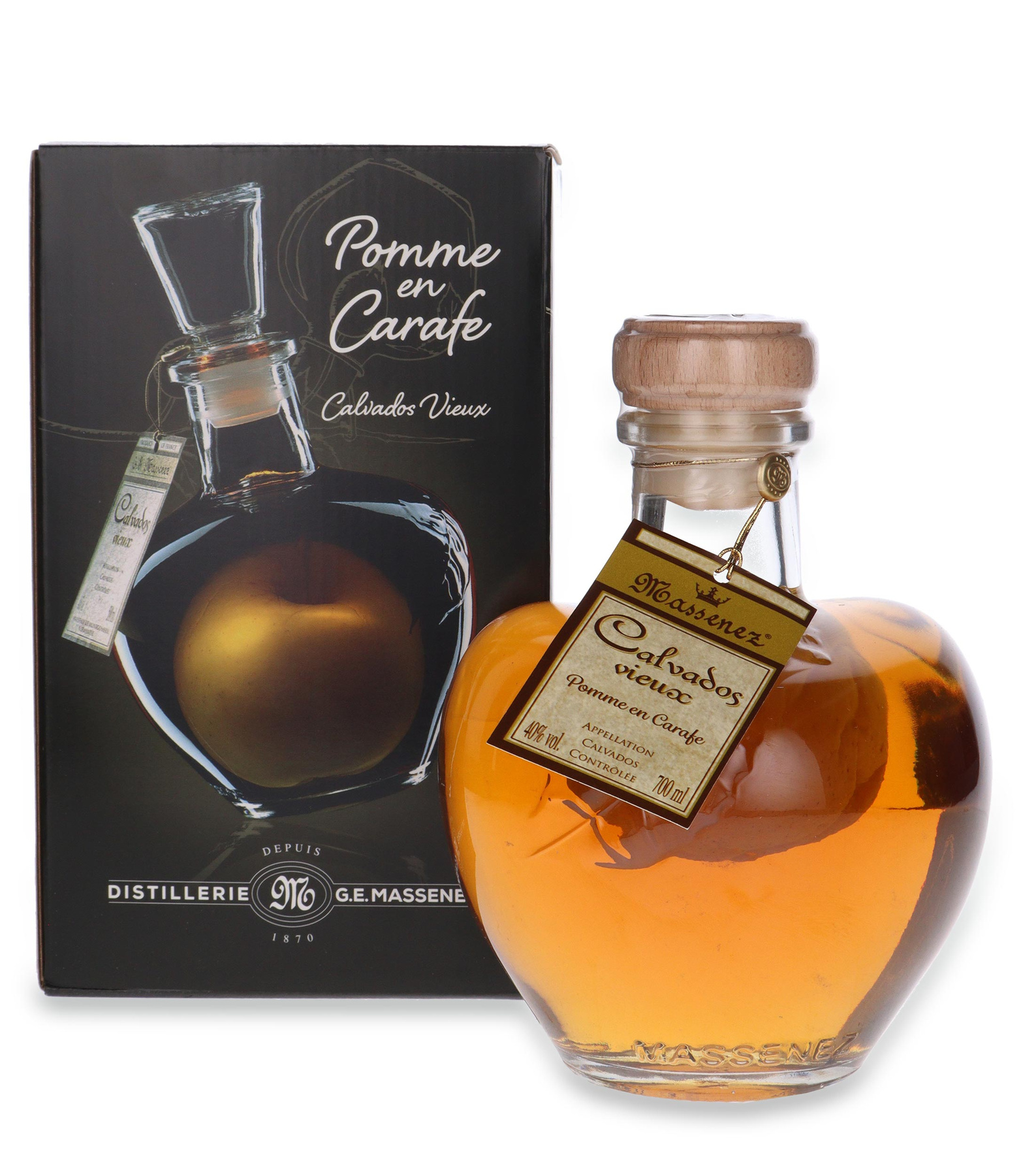 Calvados Vieux Pomme en Carafe / 40% / 0,7l | Dom Whisky