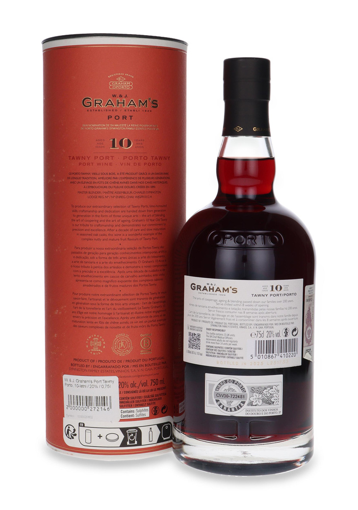W. & J. Graham's Port Tawny Porto, 10-letni / 20% / 0,75l