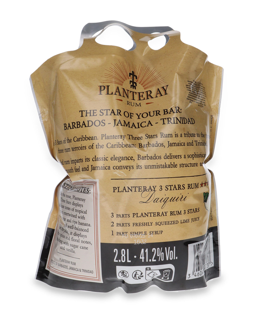 Rum Planteray 3 Stars Ecopouch / 41,2%/ 2,8l