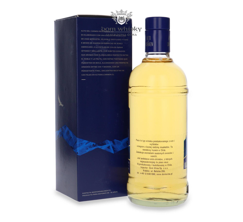 Pisco Alto del Carmen Reservado (Chile) / 40% / 0,75l