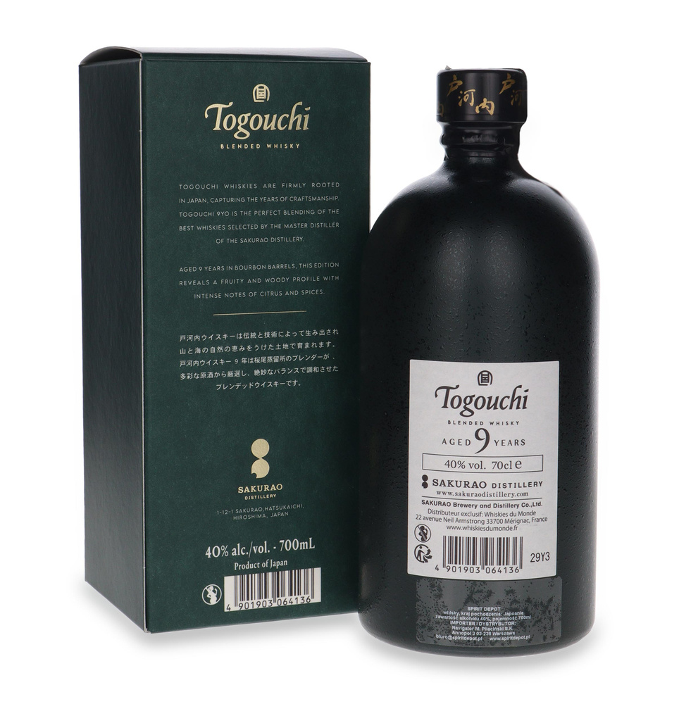 Togouchi 9 year old / 40% / 0.7l