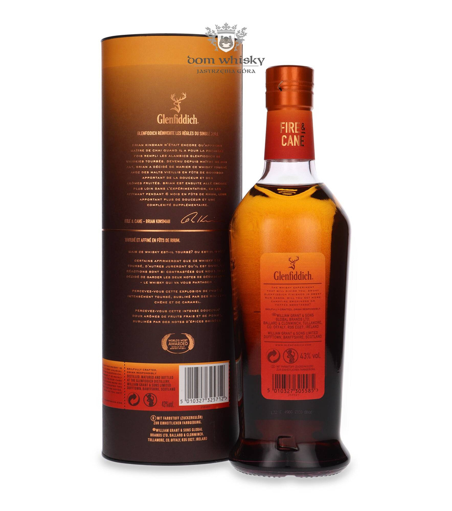 Glenfiddich Fire &amp; Cane Experimental Series No. 04 /Tube/ 43% / 0.7l