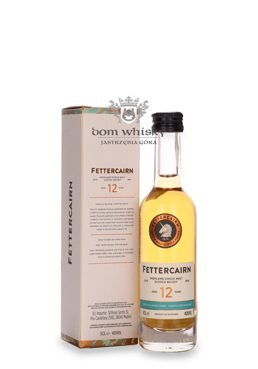 Fettercairn 12-letni /miniaturka/ 40%/ 0,05l