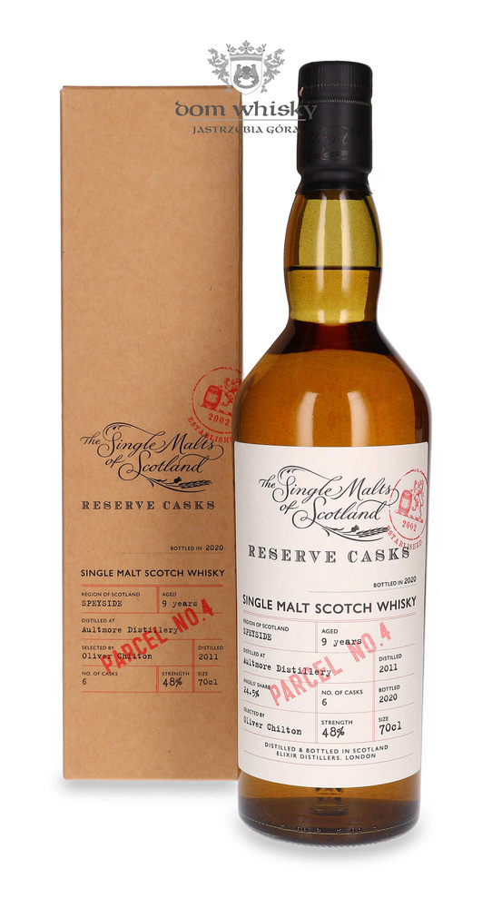 Aultmore 9 Year Old Reserve Cask, Parcel No. 4 The Single Malts of Scotland / 48%/ 0.7l
