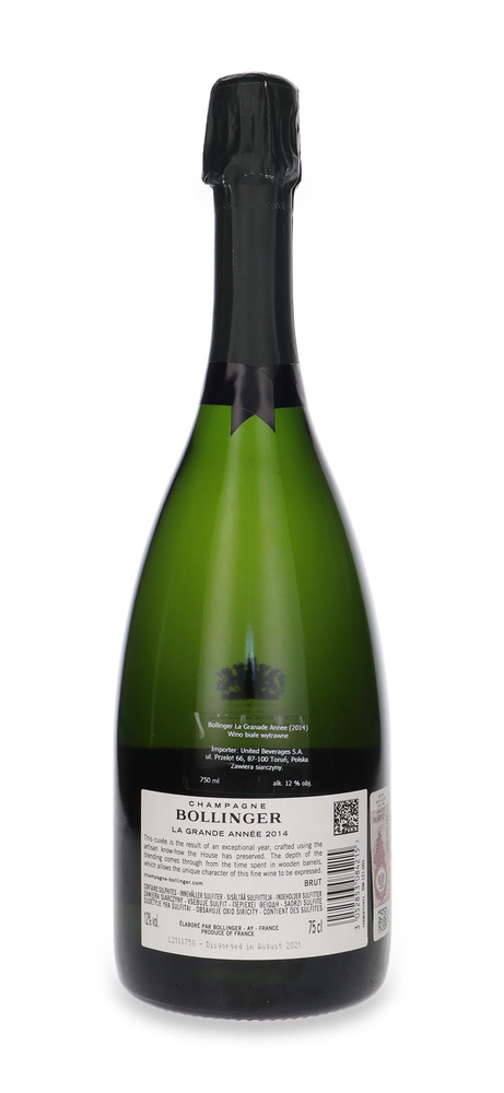 Szampan Bollinger La Grande Annee 2014 /bez opakowania/ 12%/ 0,75l