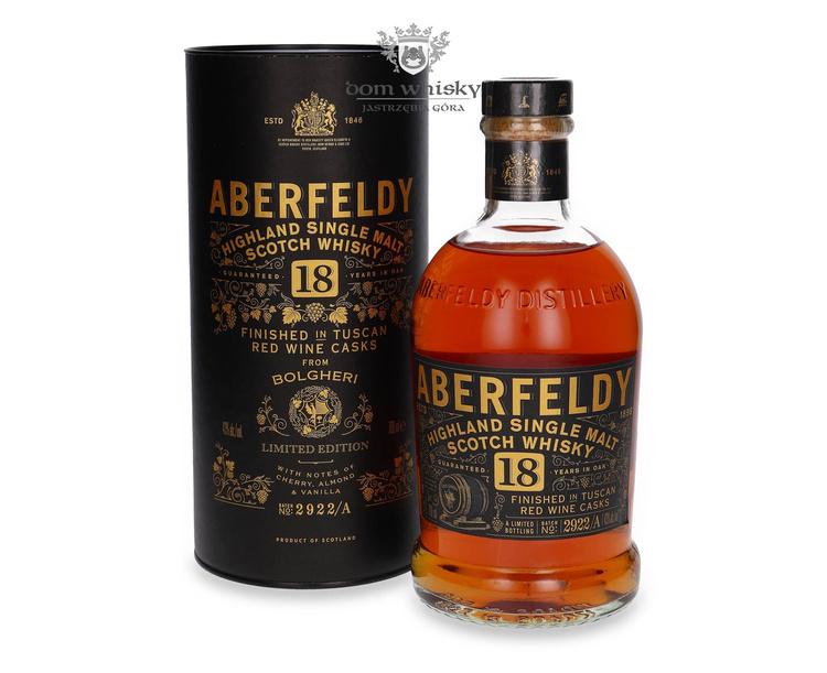 Aberfeldy 18-letni Finished in Tuscan Red Wine Casks / 43% / 0,7l