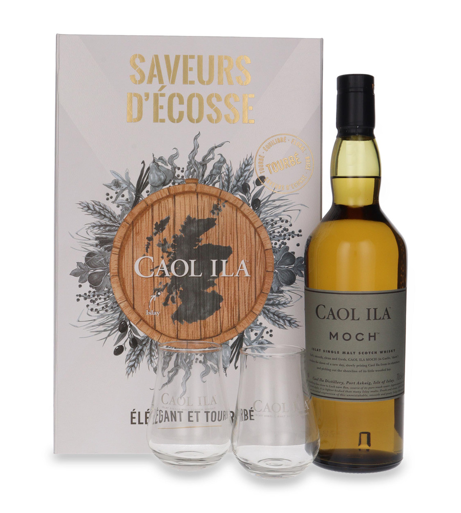 Caol Ila Moch + 2 glasses / 43% / 0.7l