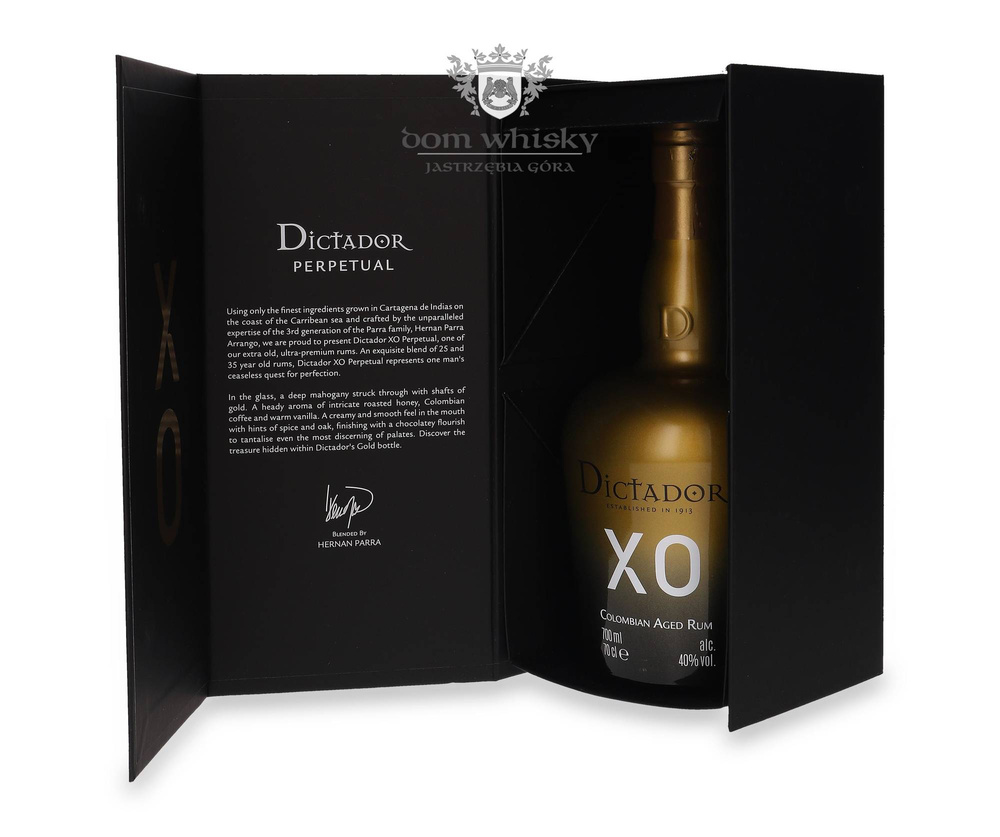 Dictador XO Perpetual Black /bez opakowania / 40% / 0,7l