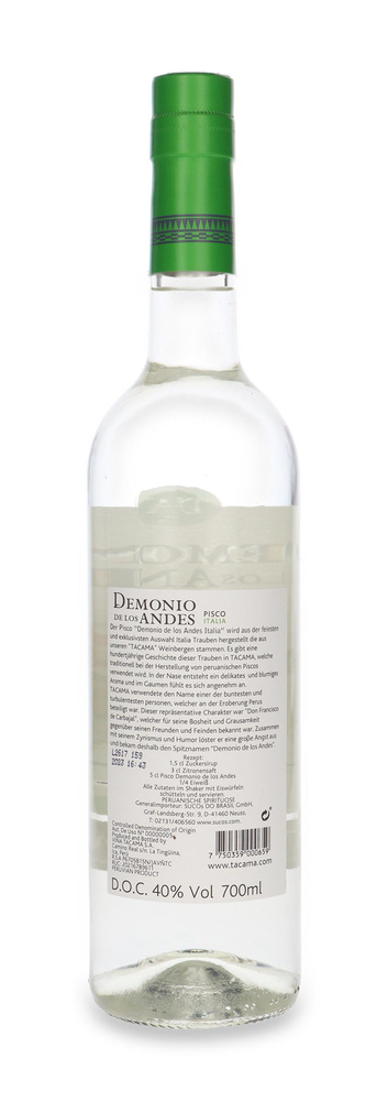 Pisco Demonio Italia (Peru) / 40% / 0.7l