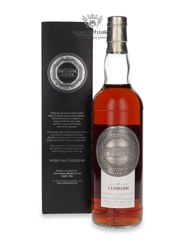 Clynelish 27-letni (D.1982, B.2010) The Creative Whisky Company/ 45,5%/ 0,7l