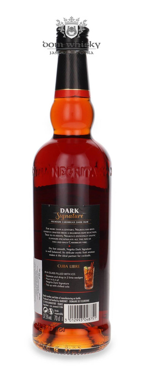 Rhum Negrita Dark Signature / 37,5% / 0,7l