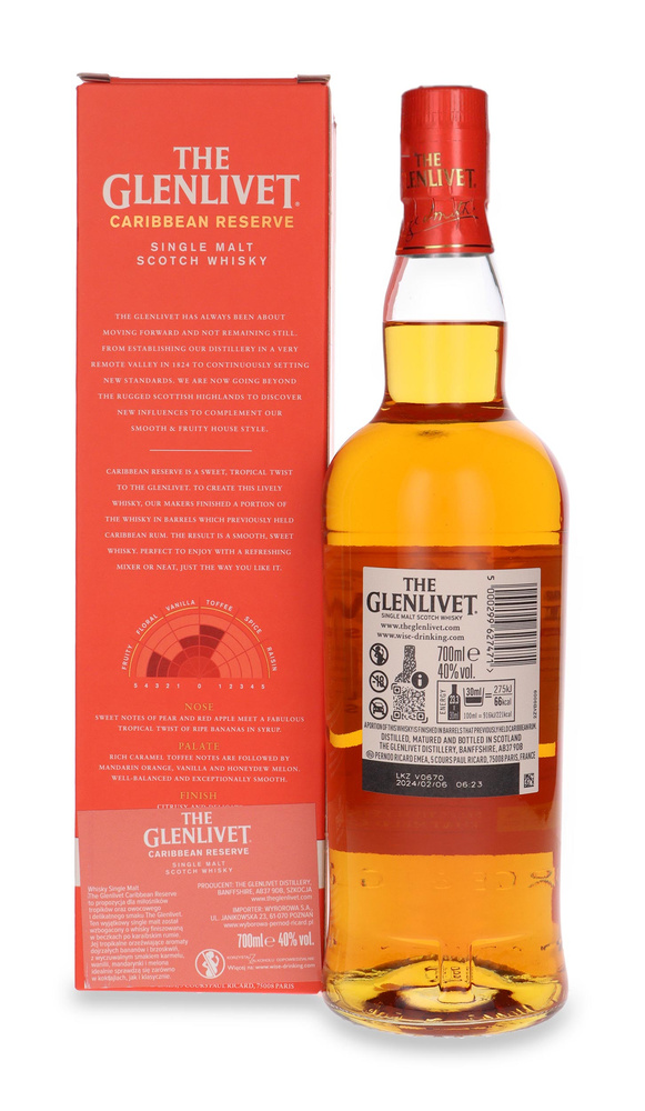 The Glenlivet Caribbean Reserve / 40% / 0,7l