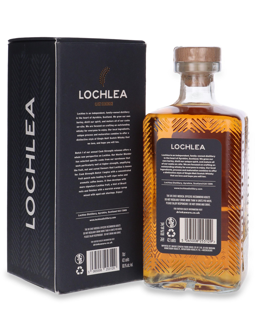 Lochlea Cask Strength Batch 1 Single Malt Whiskey / 60.1% / 0.7l