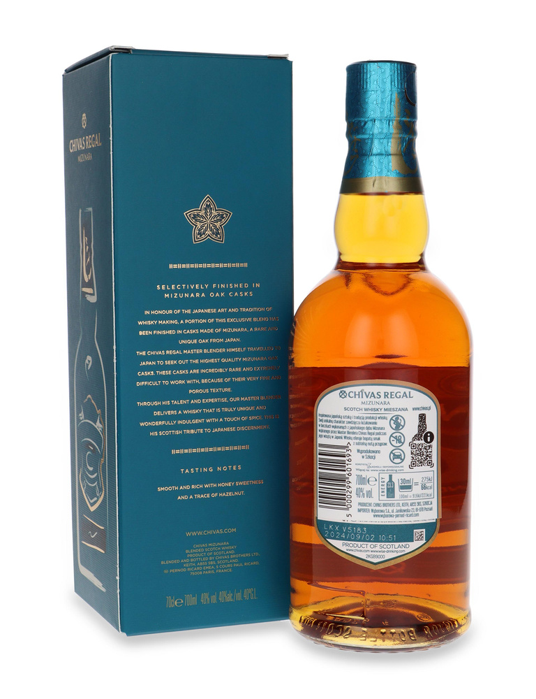 Chivas Regal Mizunara Special Edition /bez opakowania/ 40%/ 0,7l