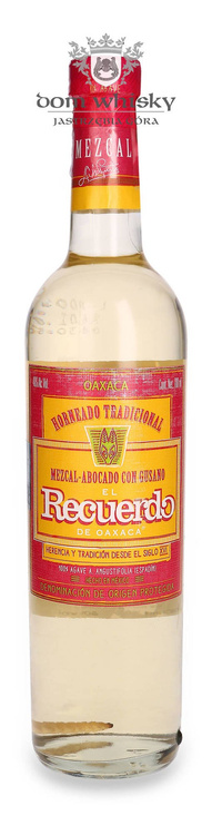 Mezcal Recuerdo Joven Con Gusano 100% Agave / 40% / 0,7l