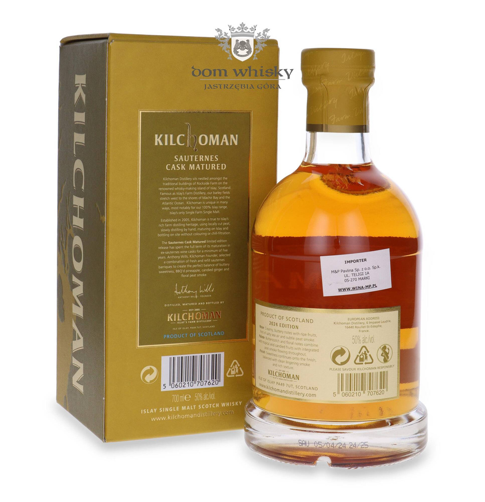 Kilchoman Sauternes Cask Finish 2024 Edition / 50%/ 0,7l