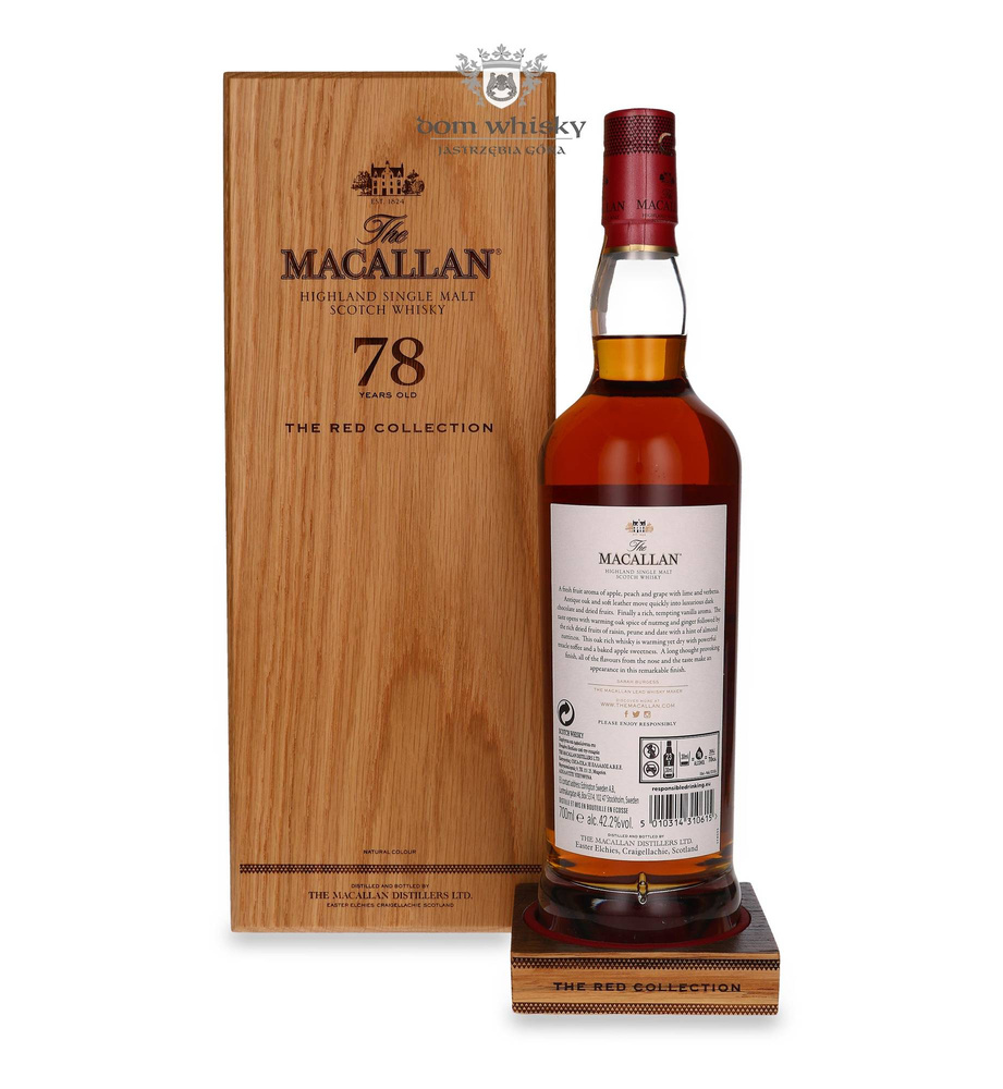 Macallan 78 Year Old The Red Collection (Bottled 2020) Bottle No. 595 / 42.2% / 0.7l