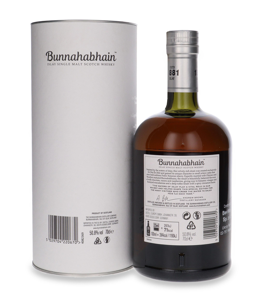 Bunnahabhain Abhainn Araig Feis Ile 2022 / 50.8% / 0.7l