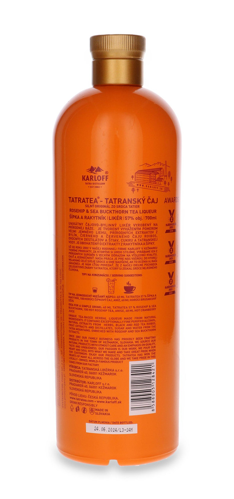 Tatratea Rosehip &amp; Sea Buckthorn Tea Liqueur / 57% / 0.7l