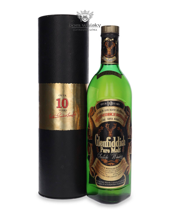 Glenfiddich 10-letni Pure Malt (Bottled 1980s for the Japanese Market) / 43% / 0,75l