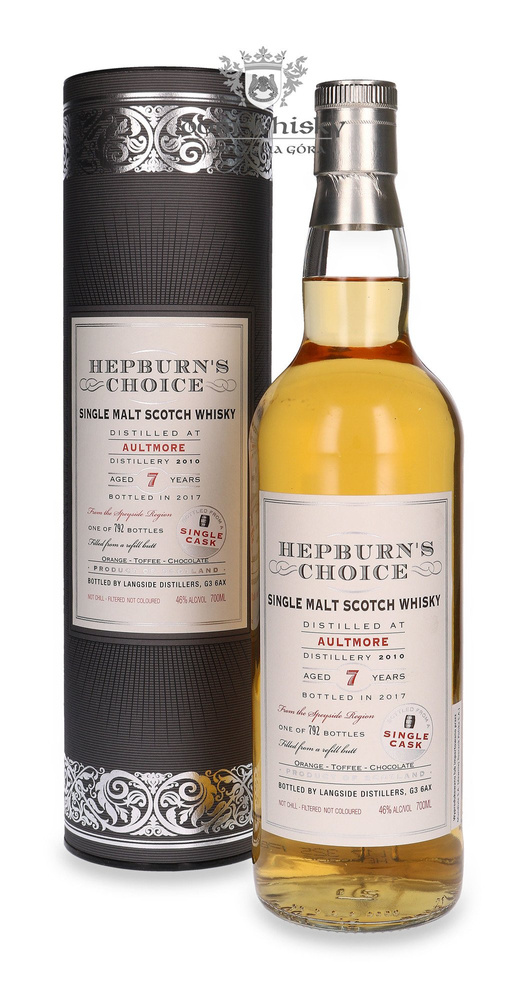 Aultmore 7-letni (D.2010, B.2017) Hepburn's Choice / 46%/ 0,7l