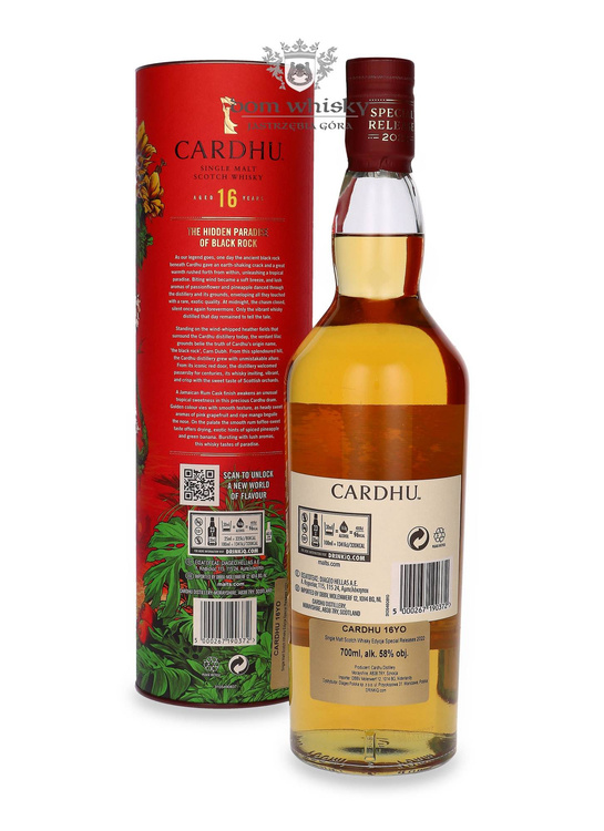 Cardhu 16-letni, Diageo Special Release 2022 / 58% / 0,7l