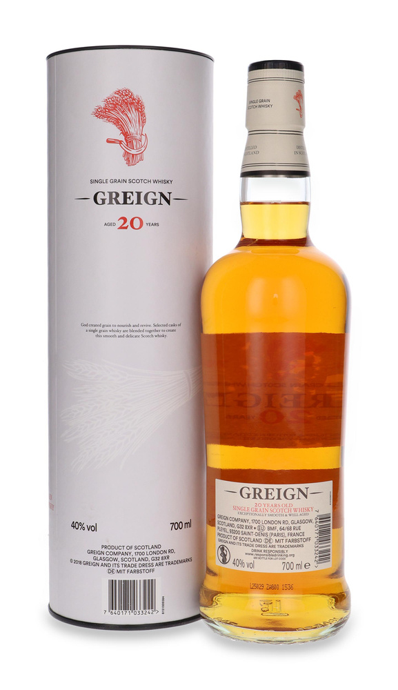 Greign 20-letni Single Grain Scotch Whisky / 40% / 0,7l