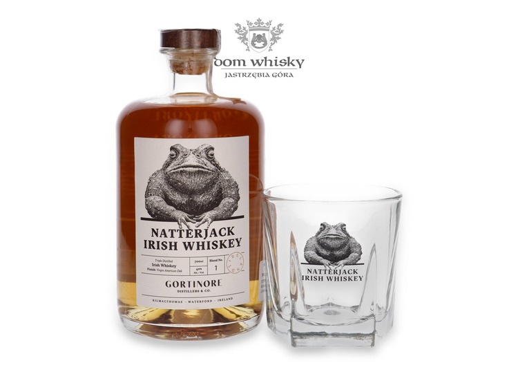 Natterjack Irish Whiskey / 40%/ 0,7l + szklanka w prezencie!