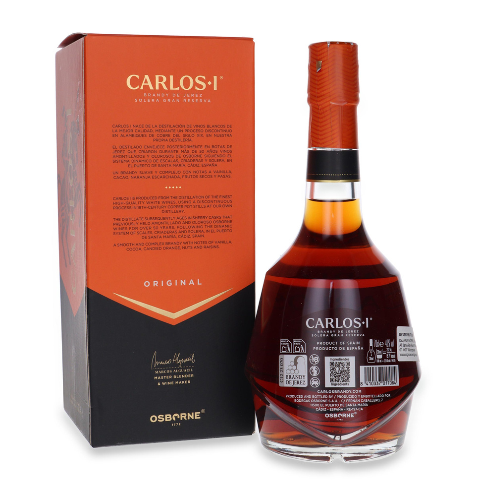 Carlos I Brandy De Jerez Solera Gran Reserva Osborne / 40% / 0,7l