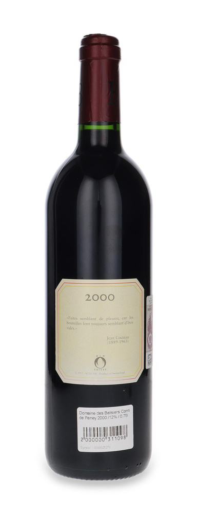 Domaine des Balisiers Comte de Peney 2000 /12% / 0,75l