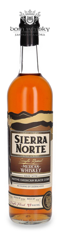 Sierra Norte Mexican Black Corn Single Barrel Whiskey / 45% / 0.7l