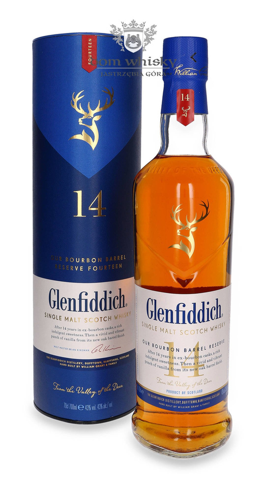 Glenfiddich 14-year-old Bourbon Barrel Reserve / 43% / 0.7l