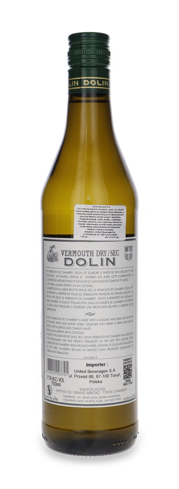 Dolin Dry Vermouth / 17,5% / 0,75l