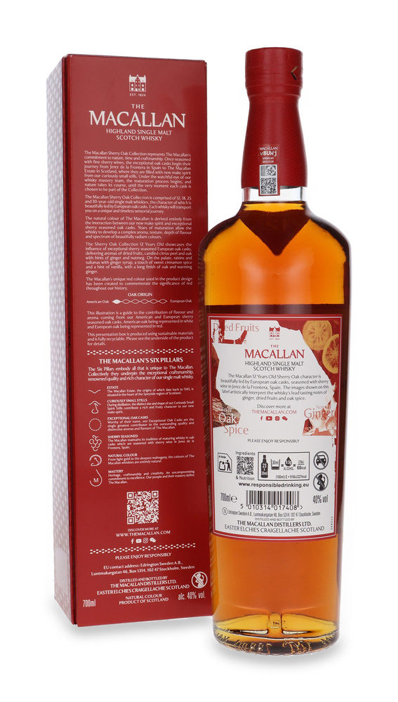 The Macallan 12-letni Sherry Oak Collection /bez opakowania / 40%/ 0,7l