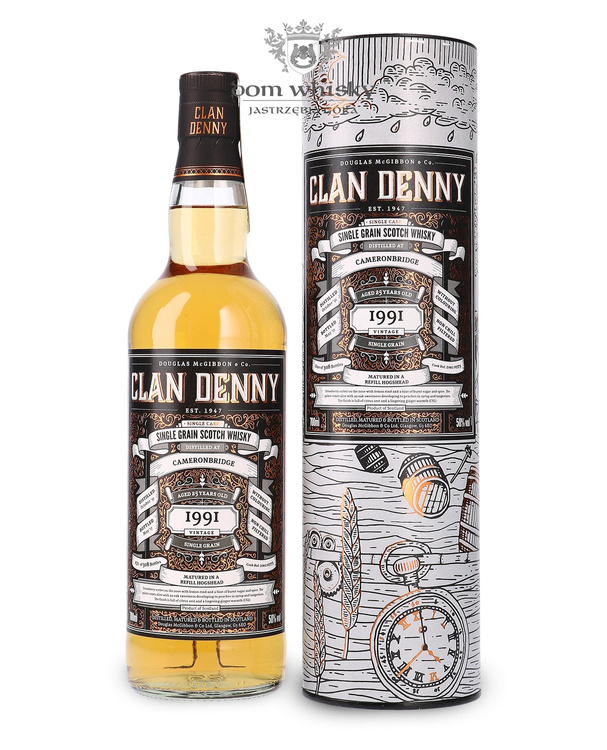 Cameronbridge 1991 Vintage (Bottled 2017) 25-letni The Clan Denny / 50% / 0,7l